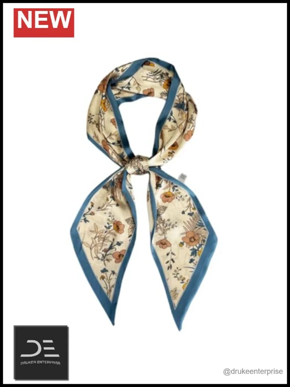 100% Polyester Silk Feel Lightweight Fashion Scarf Head Wrap Neck Tie